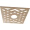 Ekena Millwork Chevron Wood Fretwork Pierced Ceiling Medallion, Red Oak, 38"OD x 9 7/8"ID x 1/4"T CMWP38X38X0250CHRO - alternate 4